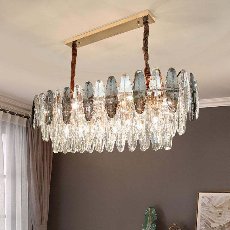 Denise Bobon Post-Modern Crystal Chandelier