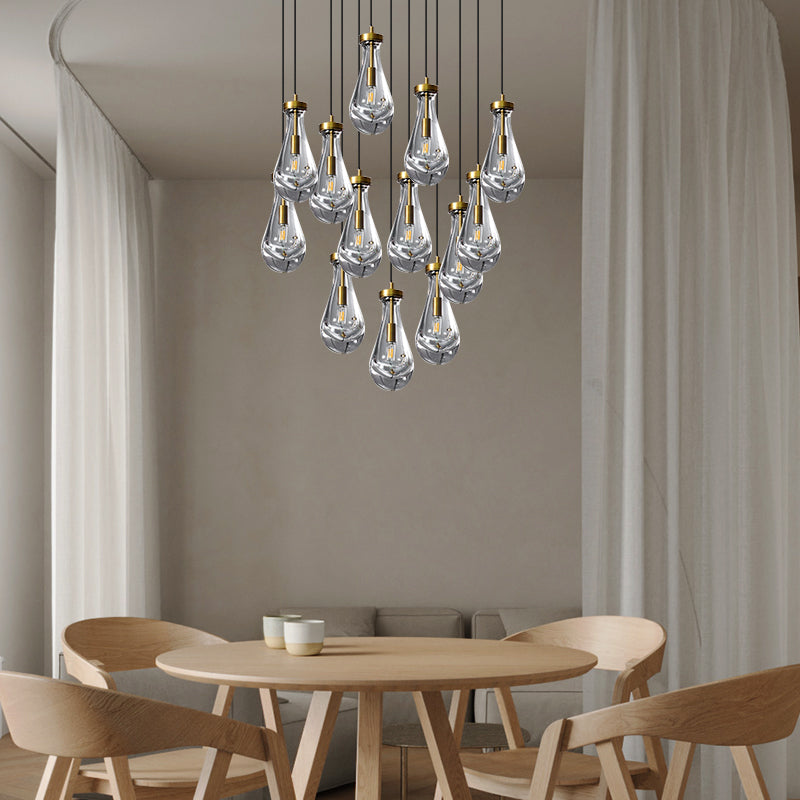 Seaward Raindrop Modern Exquisite Glass round chandelier 18"/36"/47"/60"