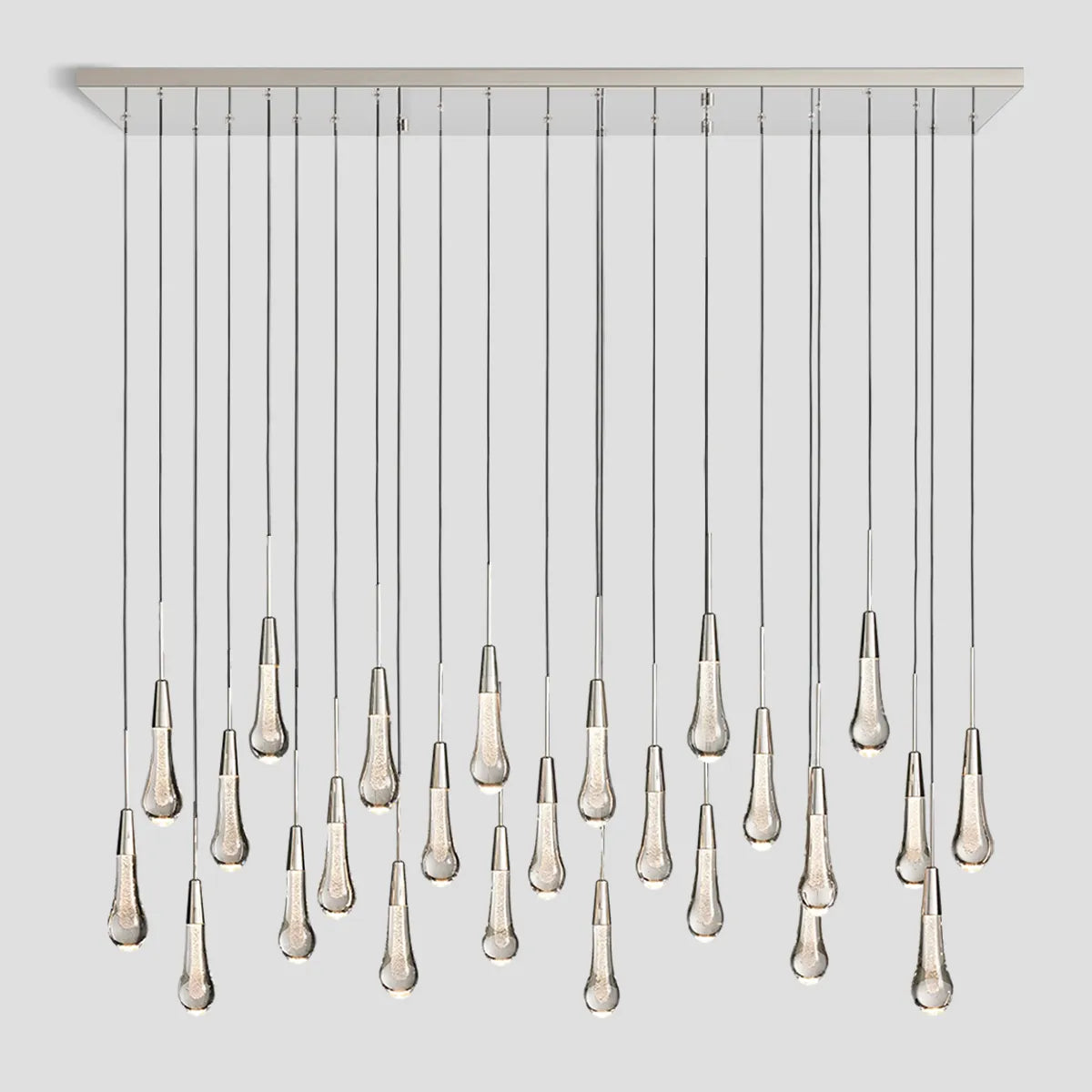 Solitaire Linear Chandelier 37'' 50'' 70'' 87"W 120"W