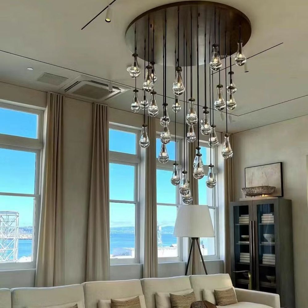 Seaward Raindrop Modern Exquisite Glass round chandelier 18"/36"/47"/60"