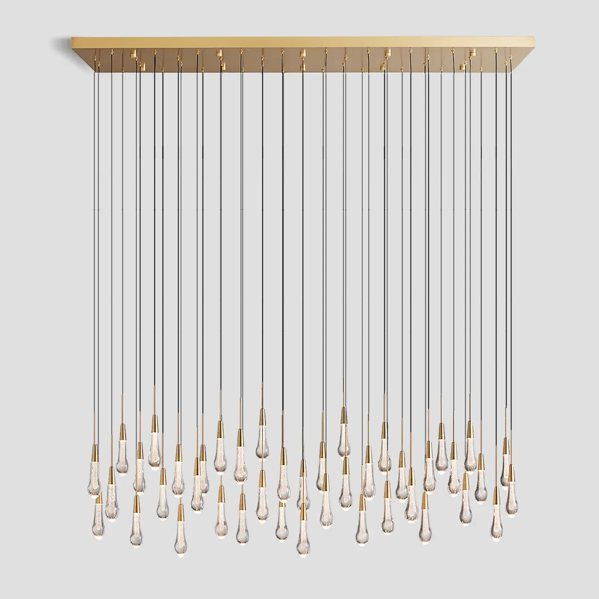 Solitaire Linear Chandelier 37'' 50'' 70'' 87"W 120"W