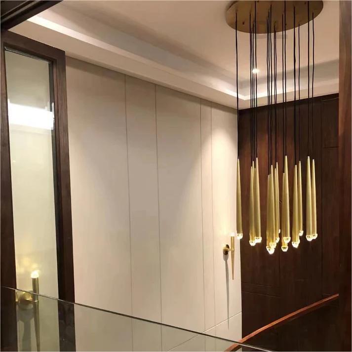 Twilight- Stylish modern art vertebrae tube shape crystal Round Chandelier 18"/24"/30"/48"