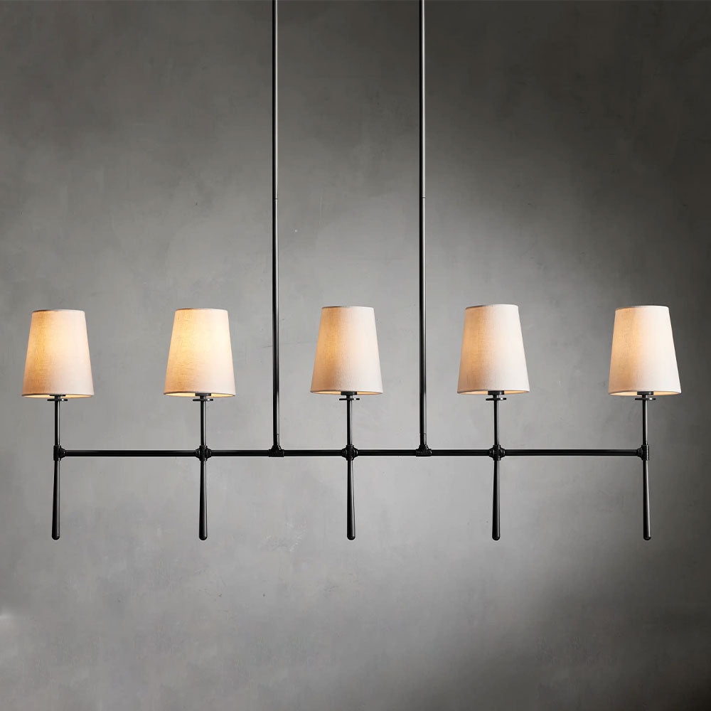 Denise Rhodes Linear Chandelier 5 Light / 6 Ligth