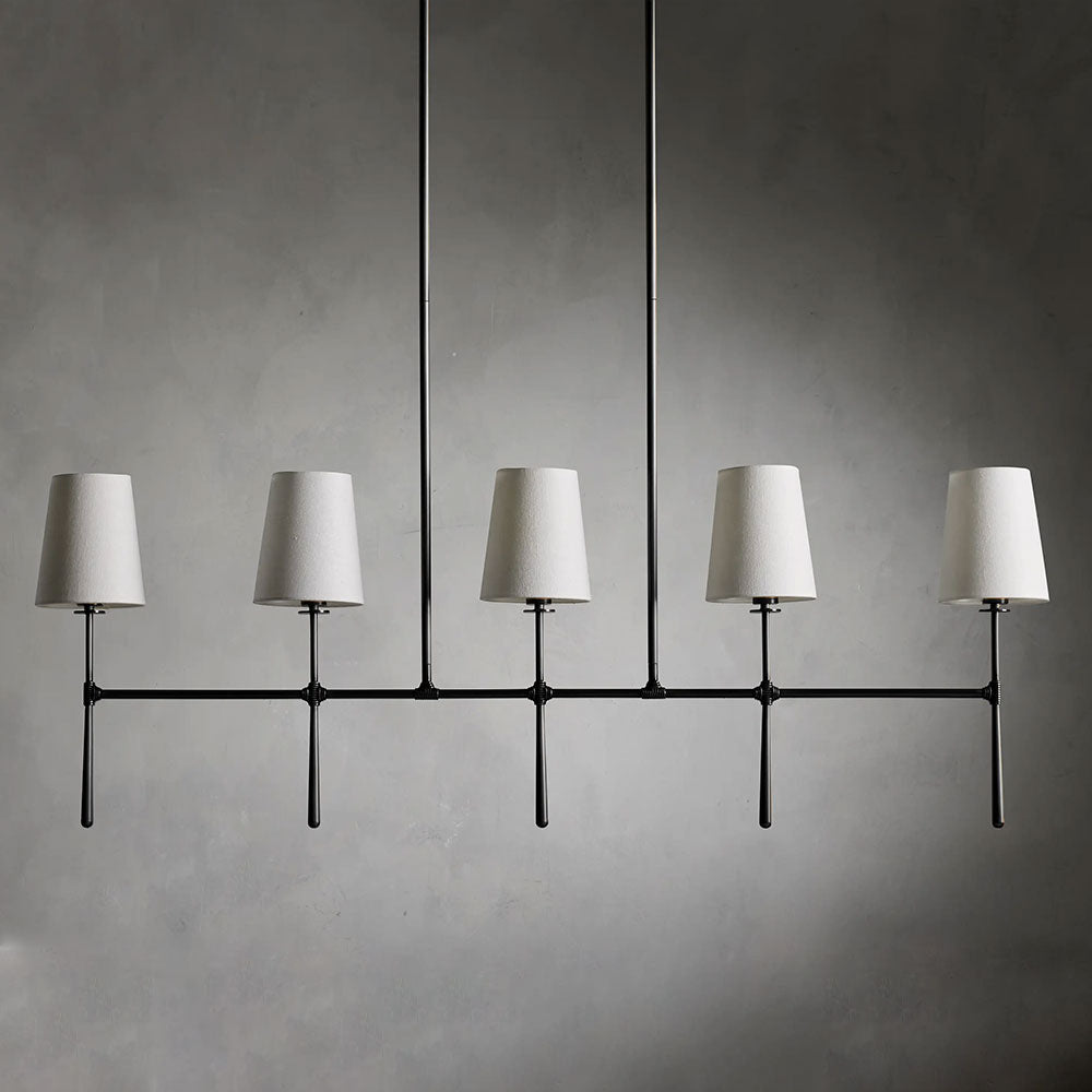 Denise Rhodes Linear Chandelier 5 Light / 6 Ligth