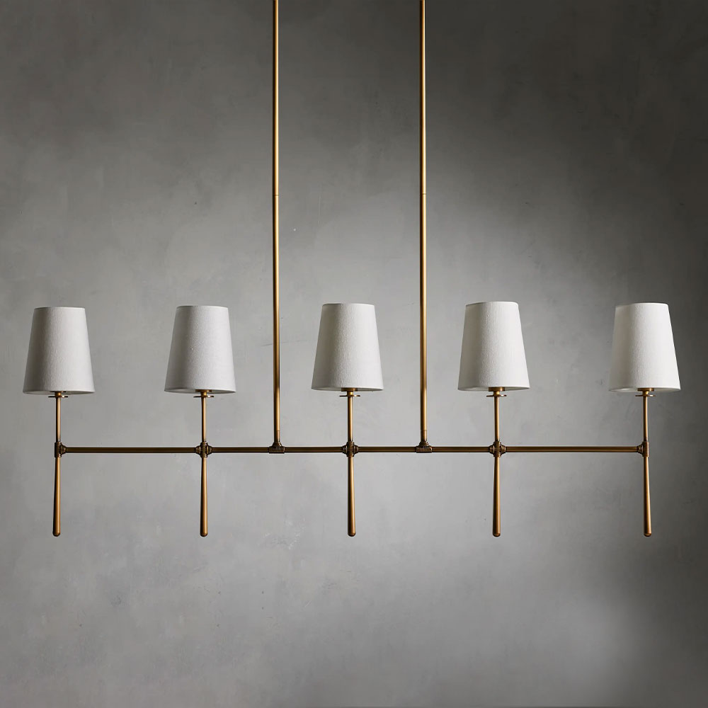 Denise Rhodes Linear Chandelier 5 Light / 6 Ligth