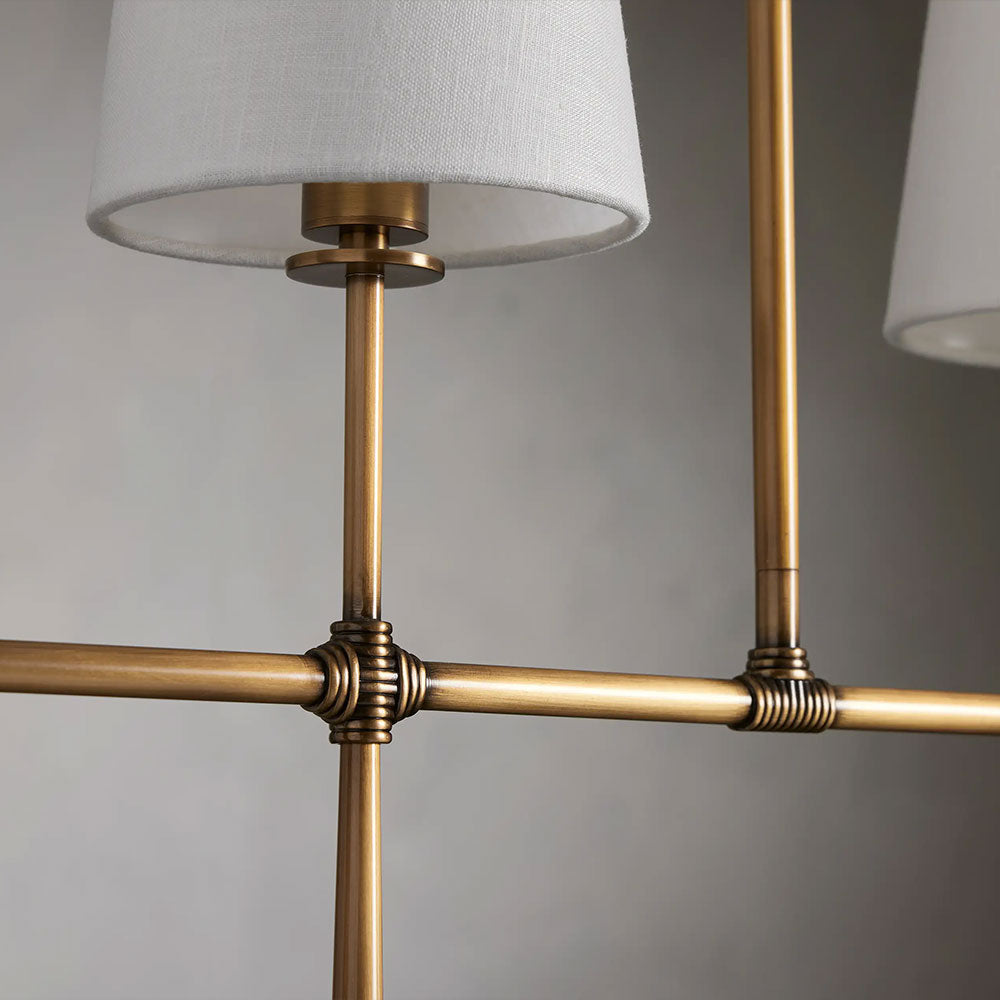 Denise Rhodes Linear Chandelier 5 Light / 6 Ligth
