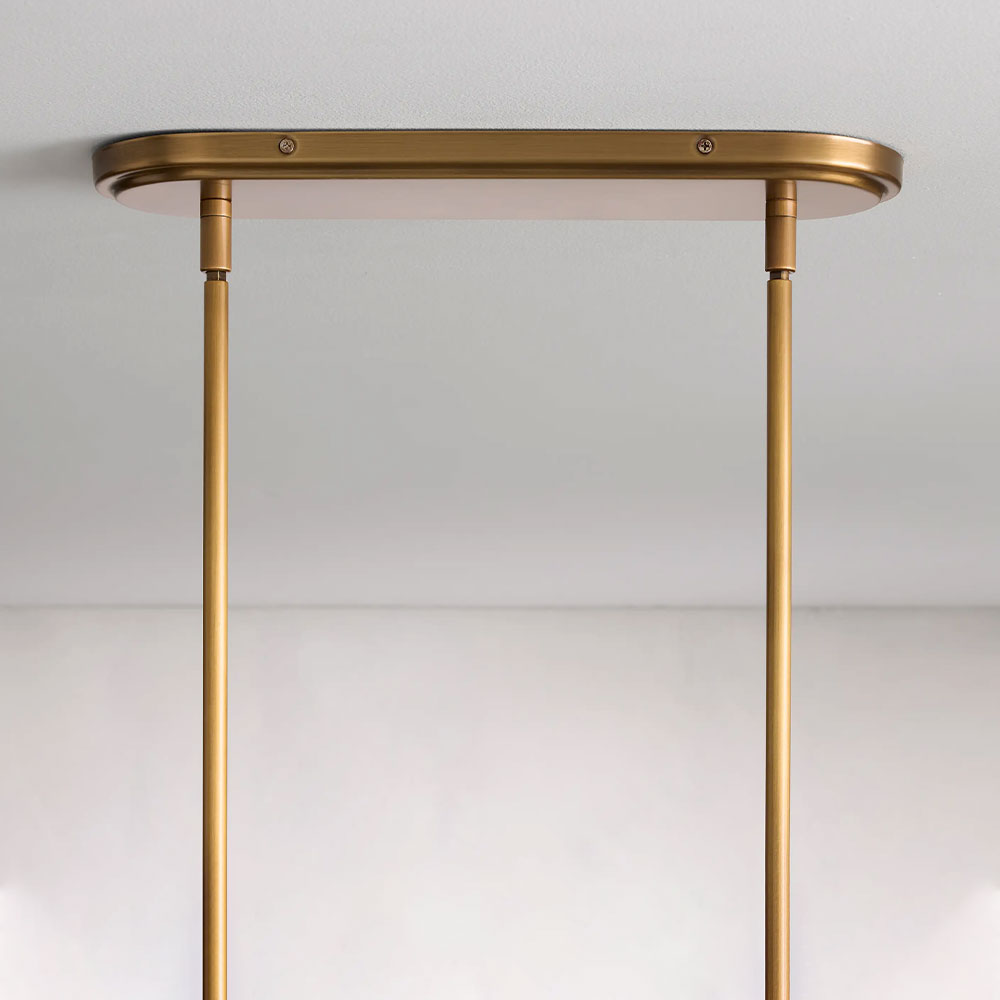 Denise Rhodes Linear Chandelier 5 Light / 6 Ligth