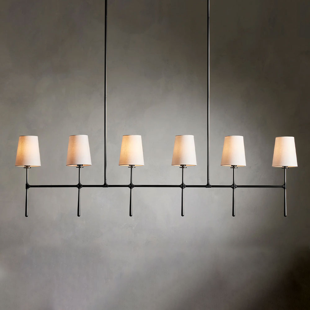 Denise Rhodes Linear Chandelier 5 Light / 6 Ligth