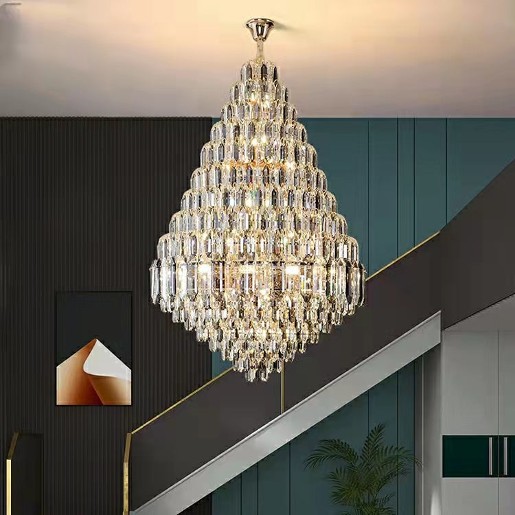 Extra Large D47.2ââ‚?H70.9ââ‚?Luxury Modern Chandeliers For Hotel Lobby Hallway Foyer / Staircase Living Room