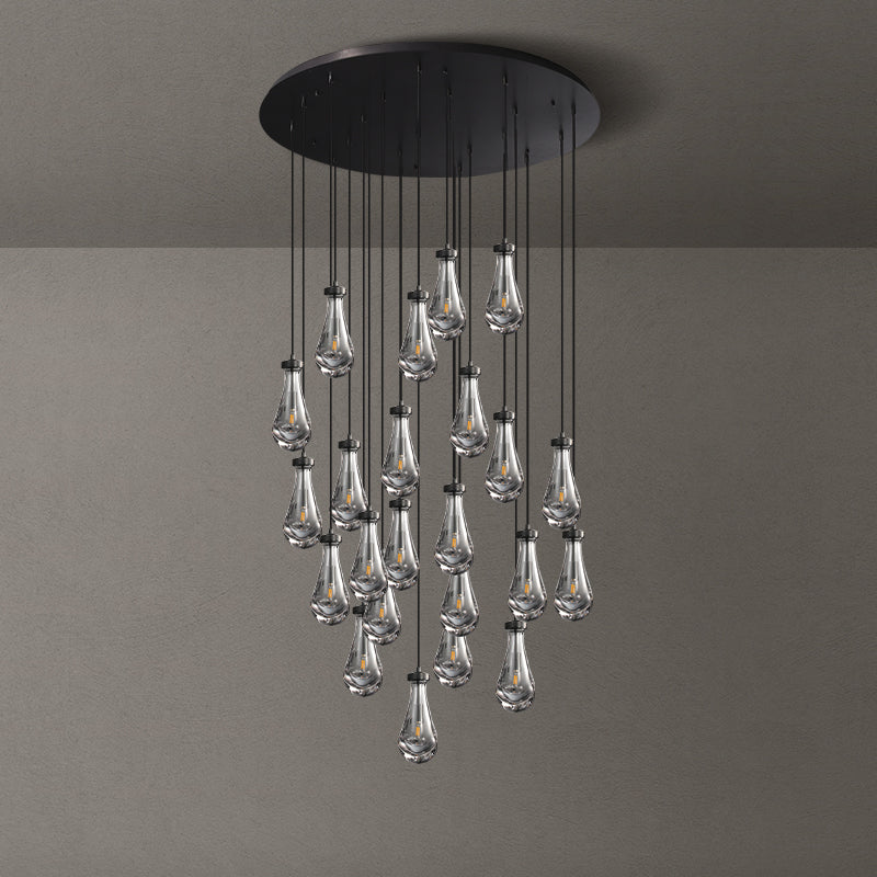 Seaward Raindrop Modern Exquisite Glass round chandelier 18"/36"/47"/60"