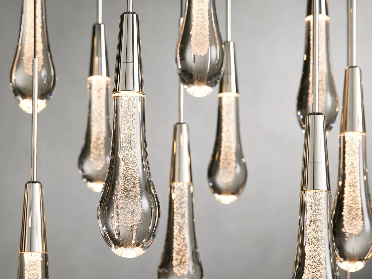 Solitaire Linear Chandelier 37'' 50'' 70'' 87"W 120"W