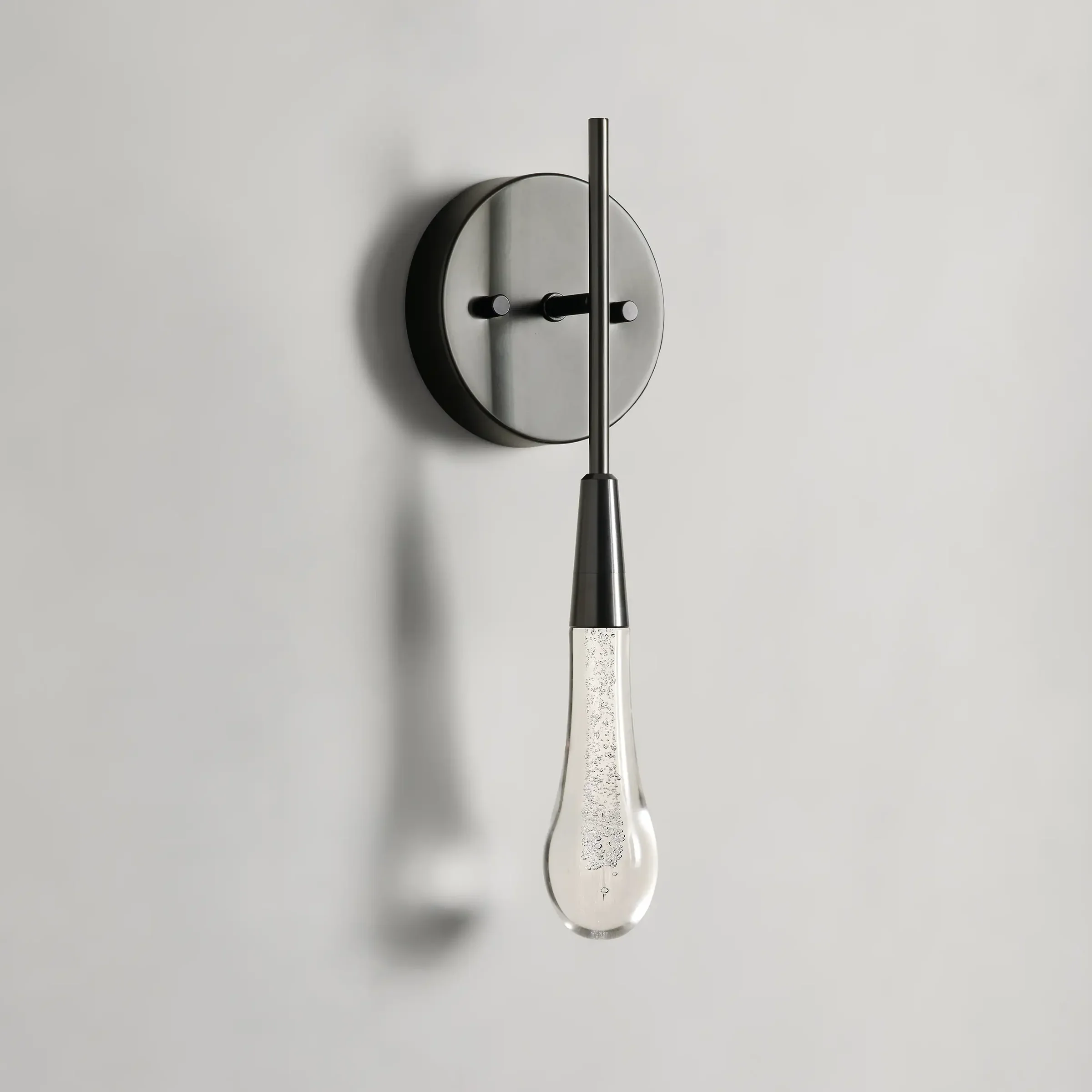 Denise Raindrop Glass Solitaire Wall Sconces For Bedroom