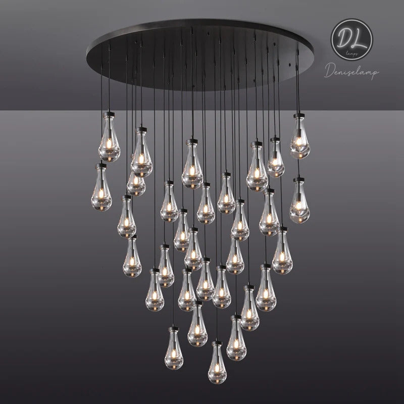 Seaward Raindrop Modern Exquisite Glass round chandelier 18"/36"/47"/60"