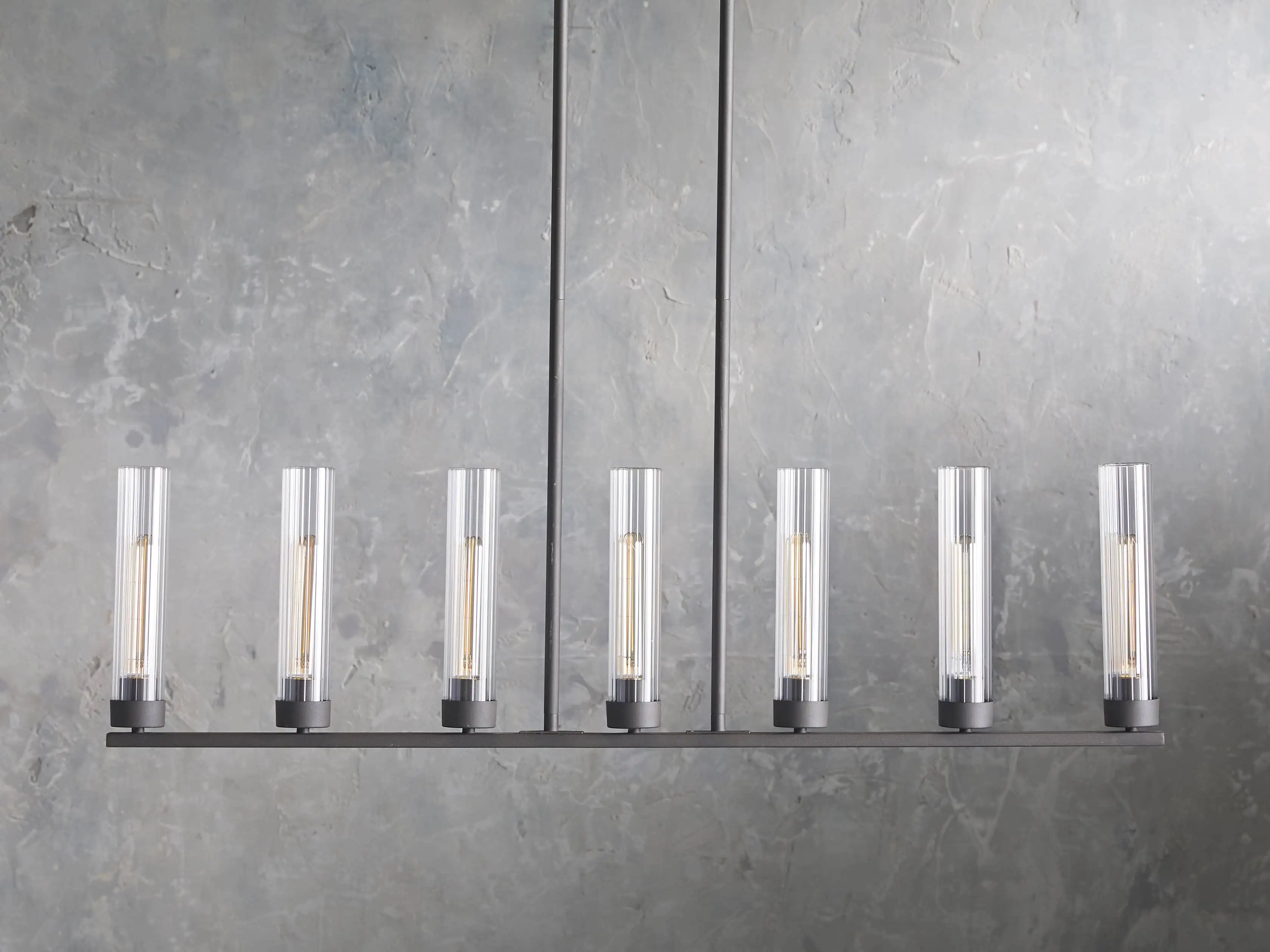 Andreas Modern Glass Linear Chandelier