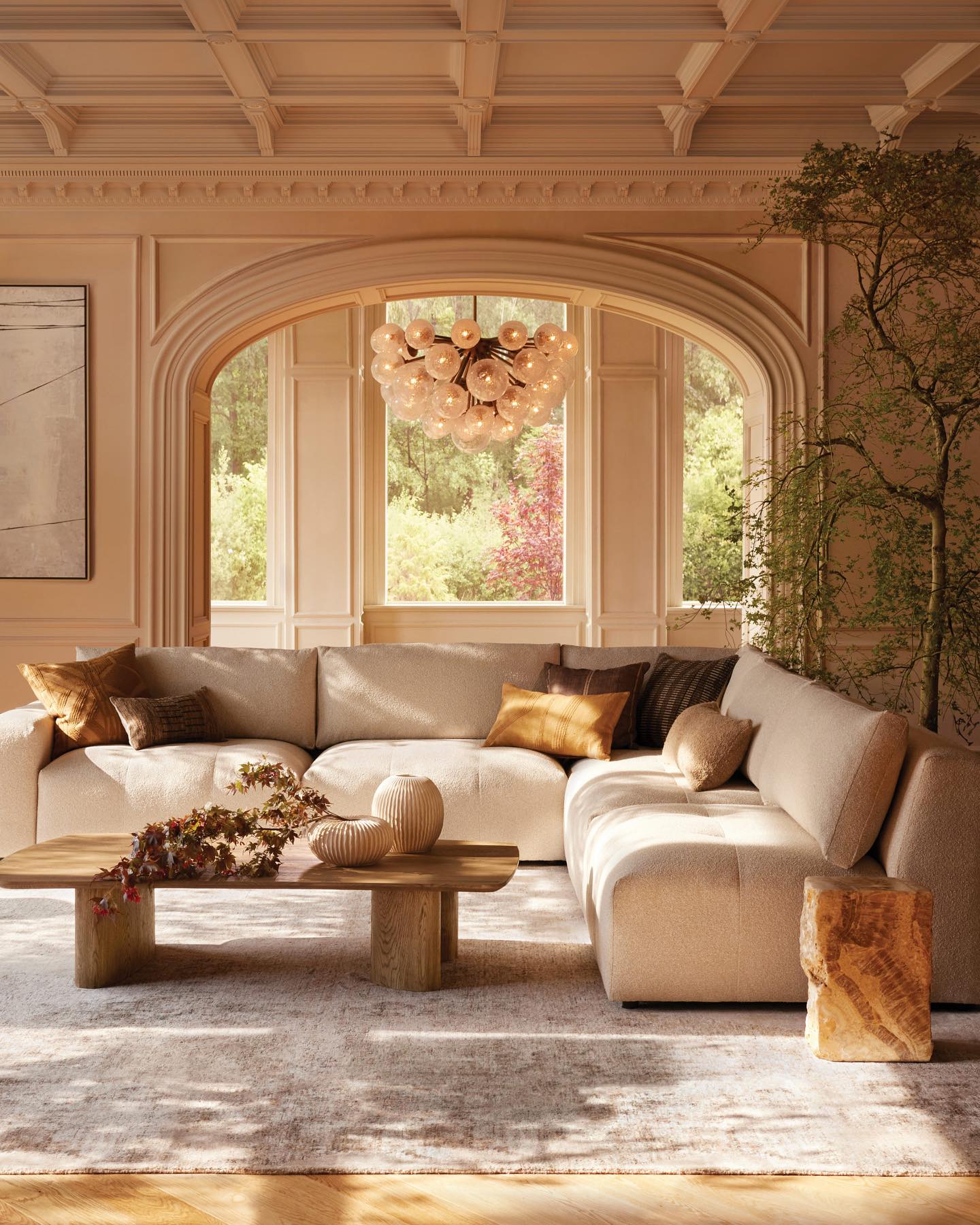 Denise Cridty Mandoza Round Chandelier 19/37 Light