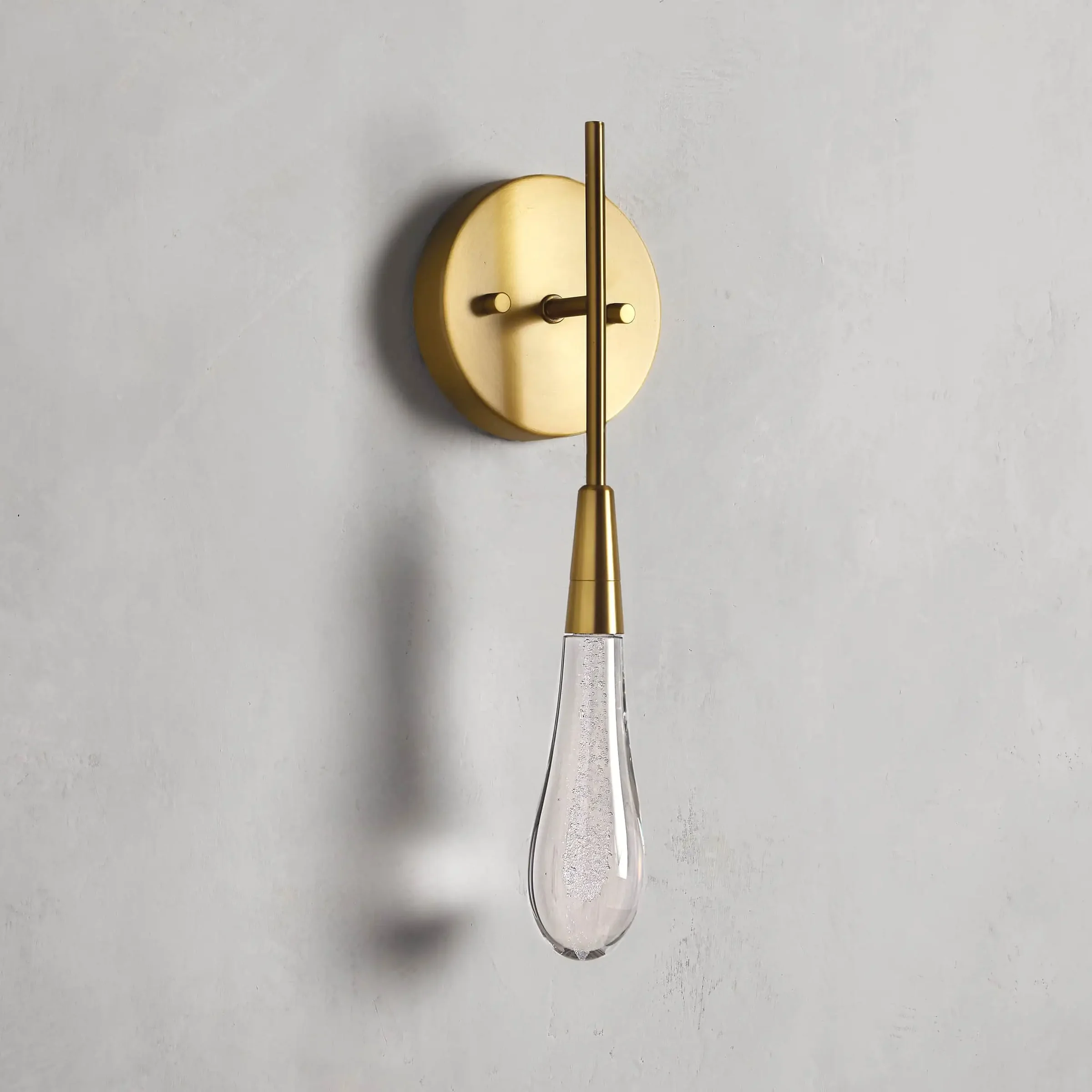 Denise Raindrop Glass Solitaire Wall Sconces For Bedroom