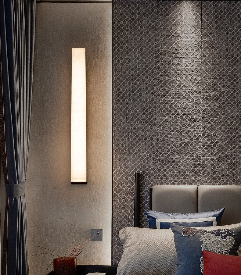 Deniselamp® Minimalistic Modern Marble Wall Lamp for Living Room, Bedroom image | luxury lighting | marble wall lamps