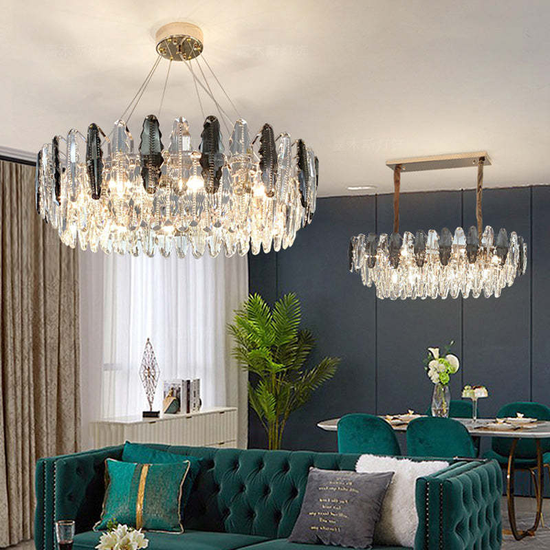 Denise Bobon Post-Modern Crystal Chandelier