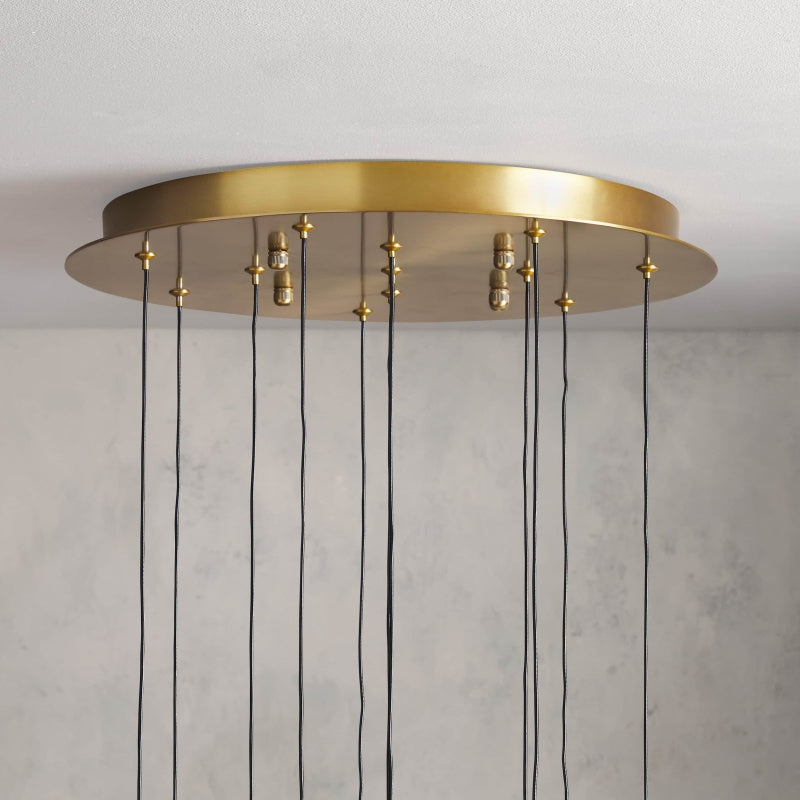 Solitaire Round Chandelier 17"W 24"W 36“W