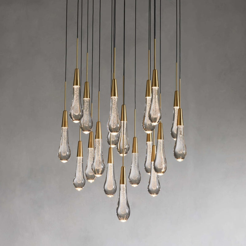 Solitaire Round Chandelier 17"W 24"W 36“W