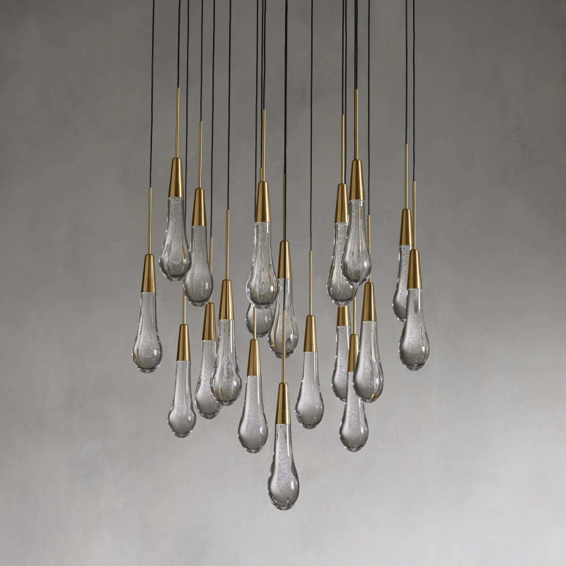 Solitaire Round Chandelier 17"W 24"W 36“W