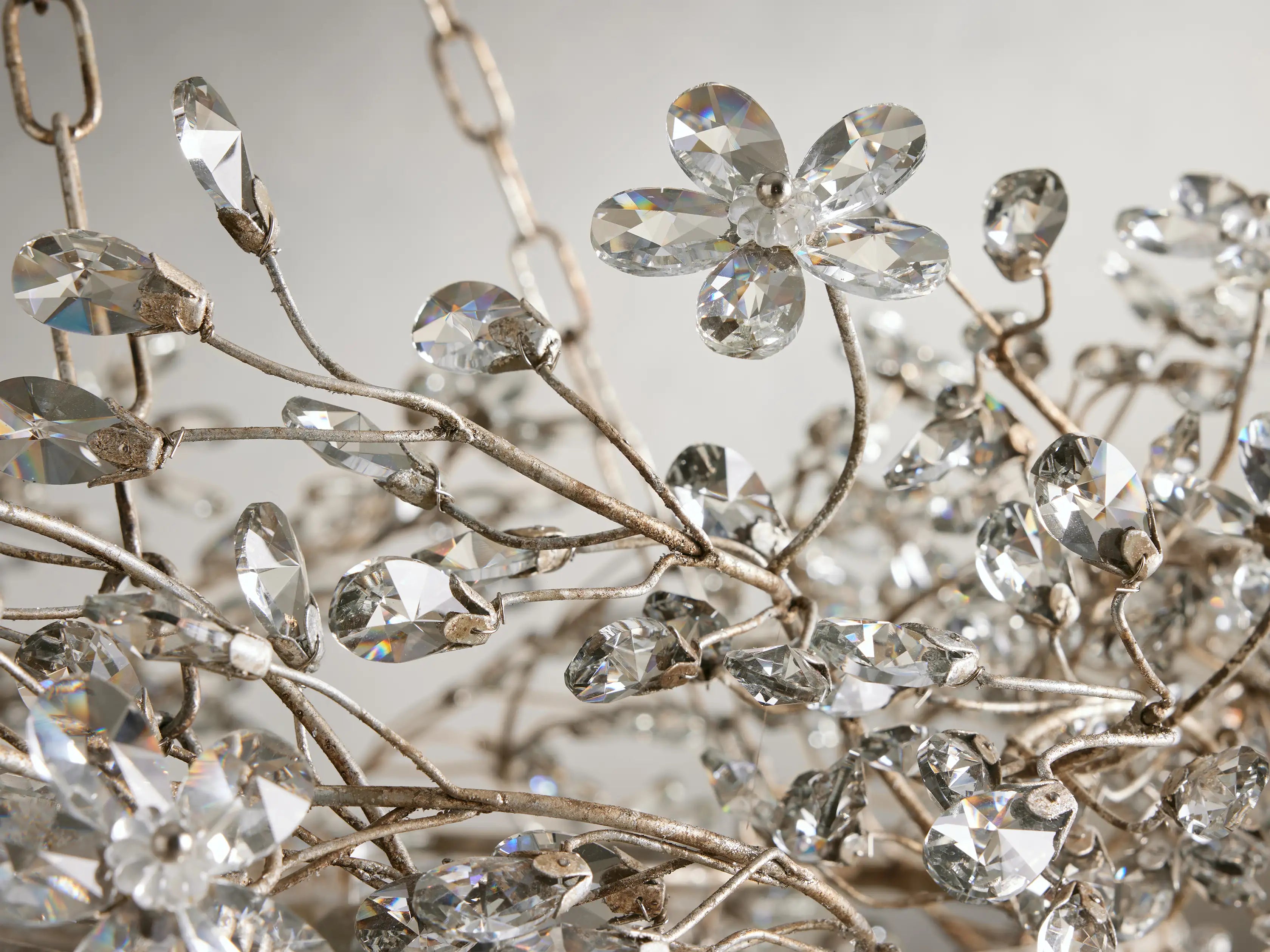 Fiore Crystal Flowers Creative Crown Chandelier 39" 48" 60"