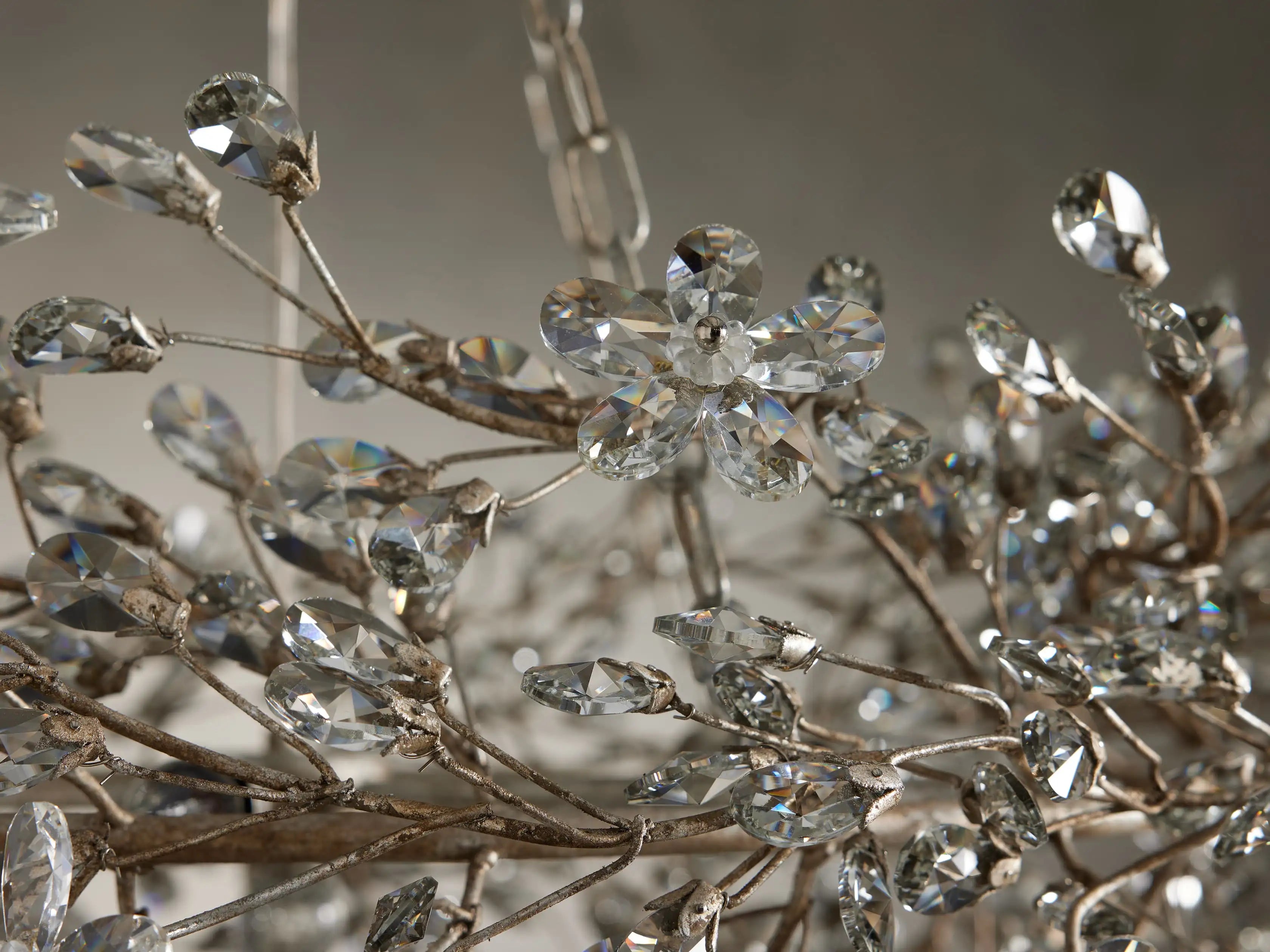 Fiore Crystal Flowers Creative Crown Chandelier 39" 48" 60"