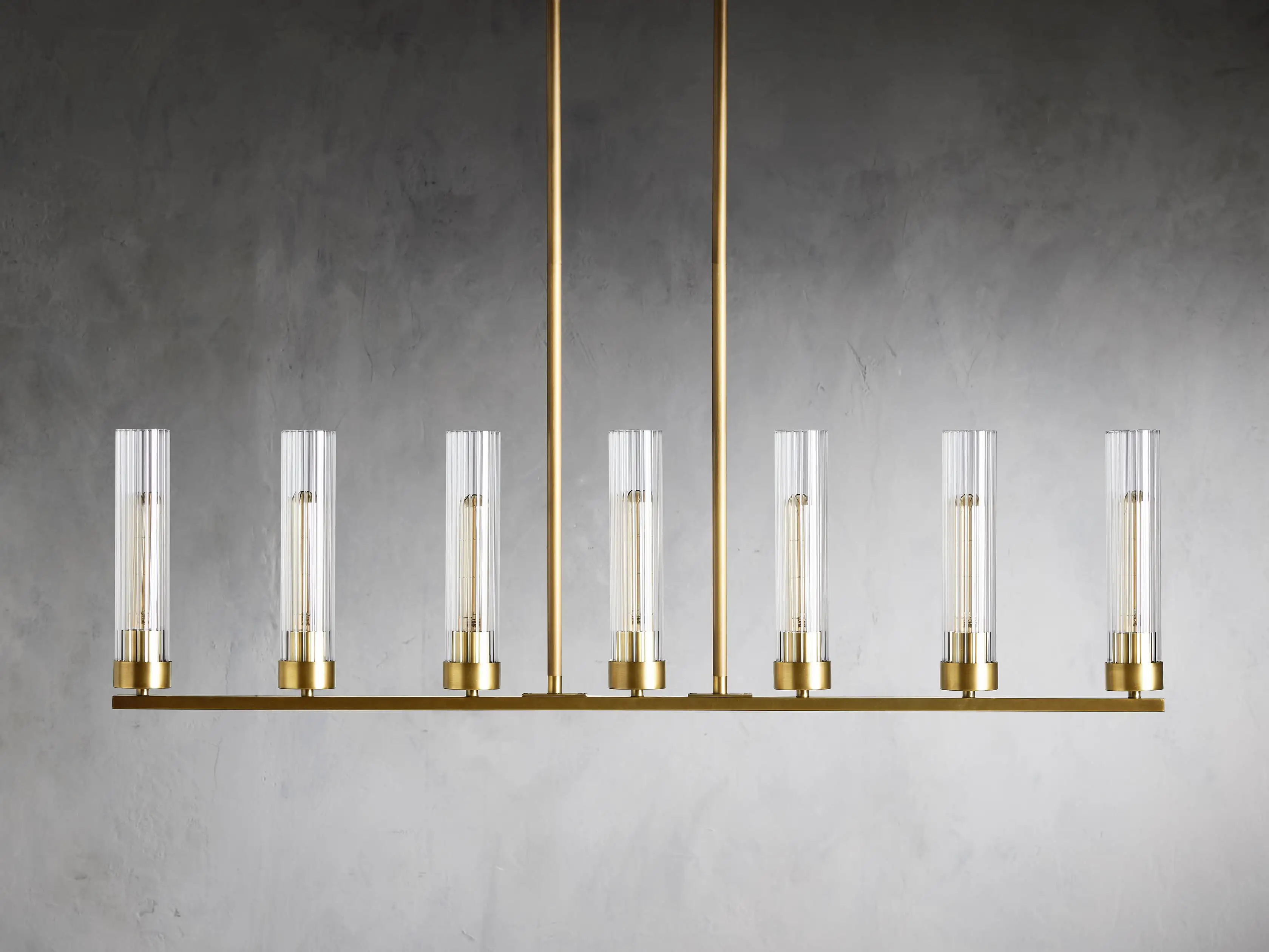 Andreas Modern Glass Linear Chandelier