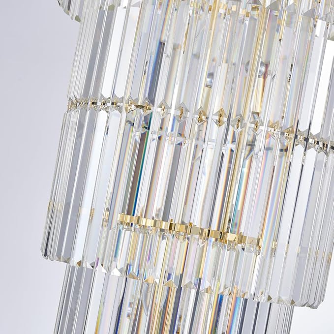 Luxury Modern Long Staircase K9 Chandeliers