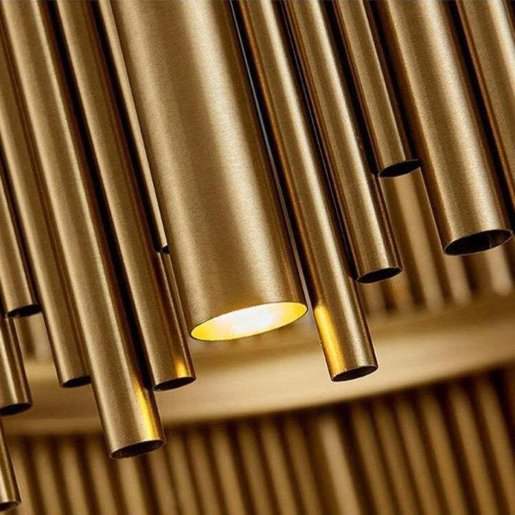 Denise Bobon Stainless Steel Chandelier