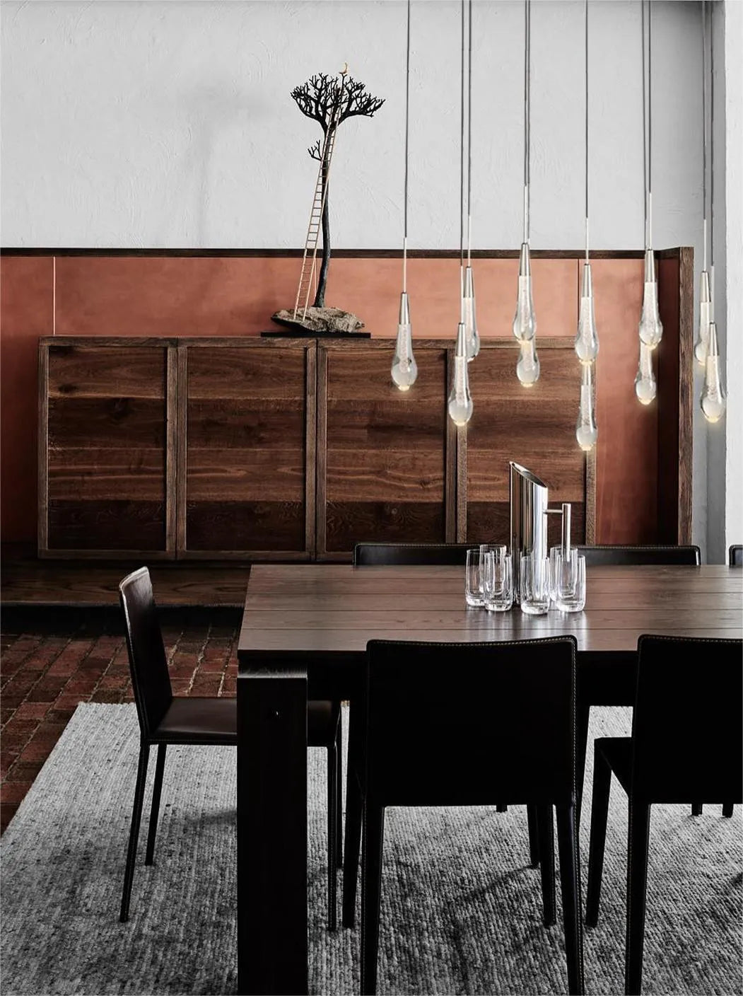 Solitaire Linear Chandelier 37'' 50'' 70'' 87"W 120"W
