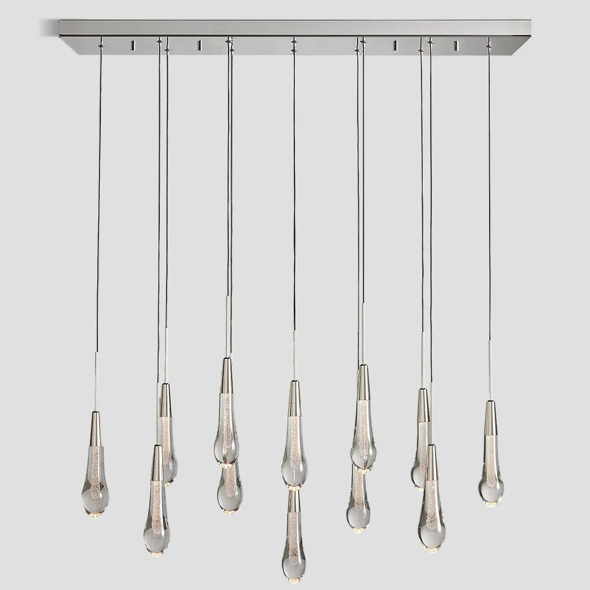 Solitaire Linear Chandelier 37'' 50'' 70'' 87"W 120"W