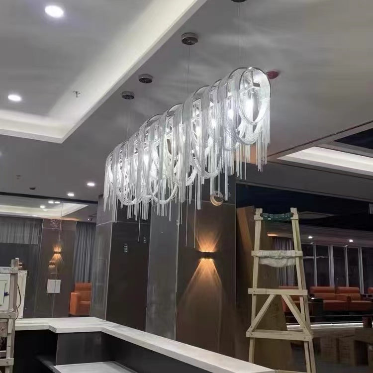 Classic Modern Tassel Chandelier For Dining Room