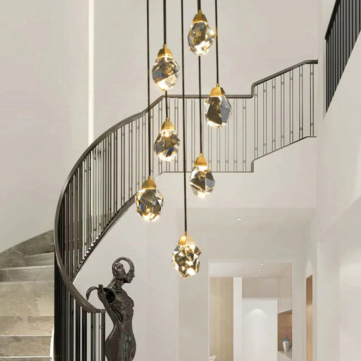 Denise Prism Crystal Multi-Lights Pendant