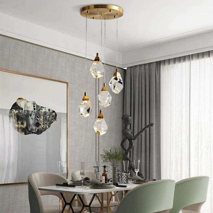 Denise Prism Crystal Multi-Lights Pendant