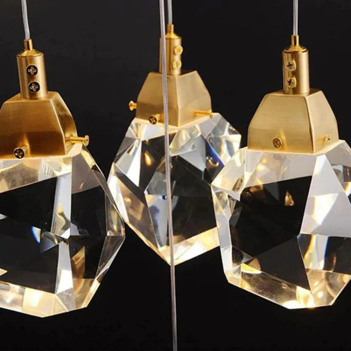 Denise Prism Crystal Staircase Chandelier