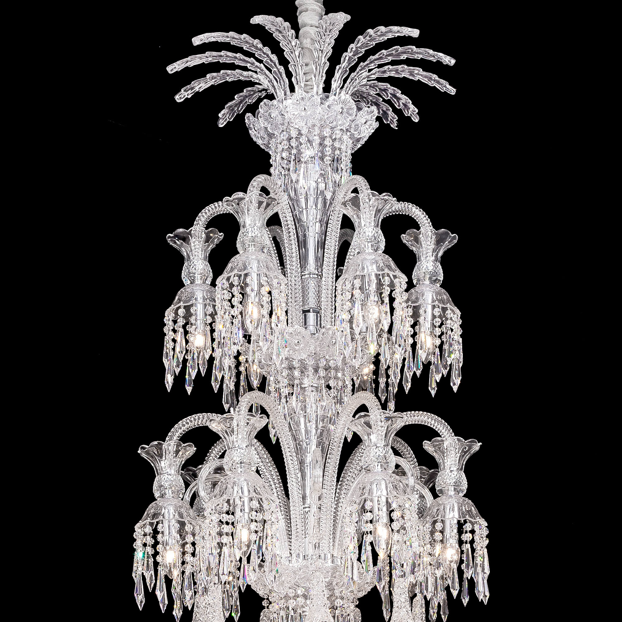 Huge Crysara Museum Crystal Chandelier