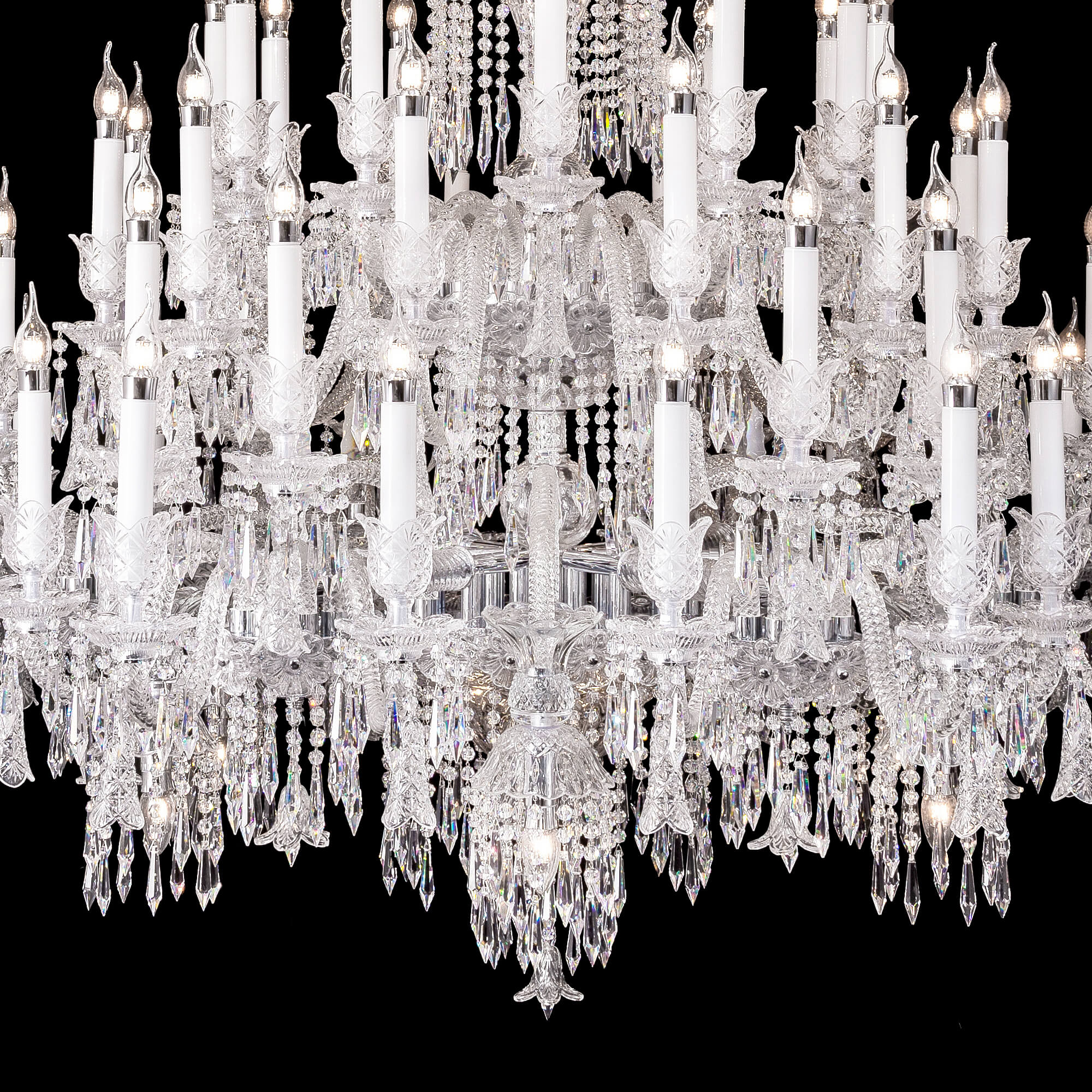 Huge Crysara Museum Crystal Chandelier