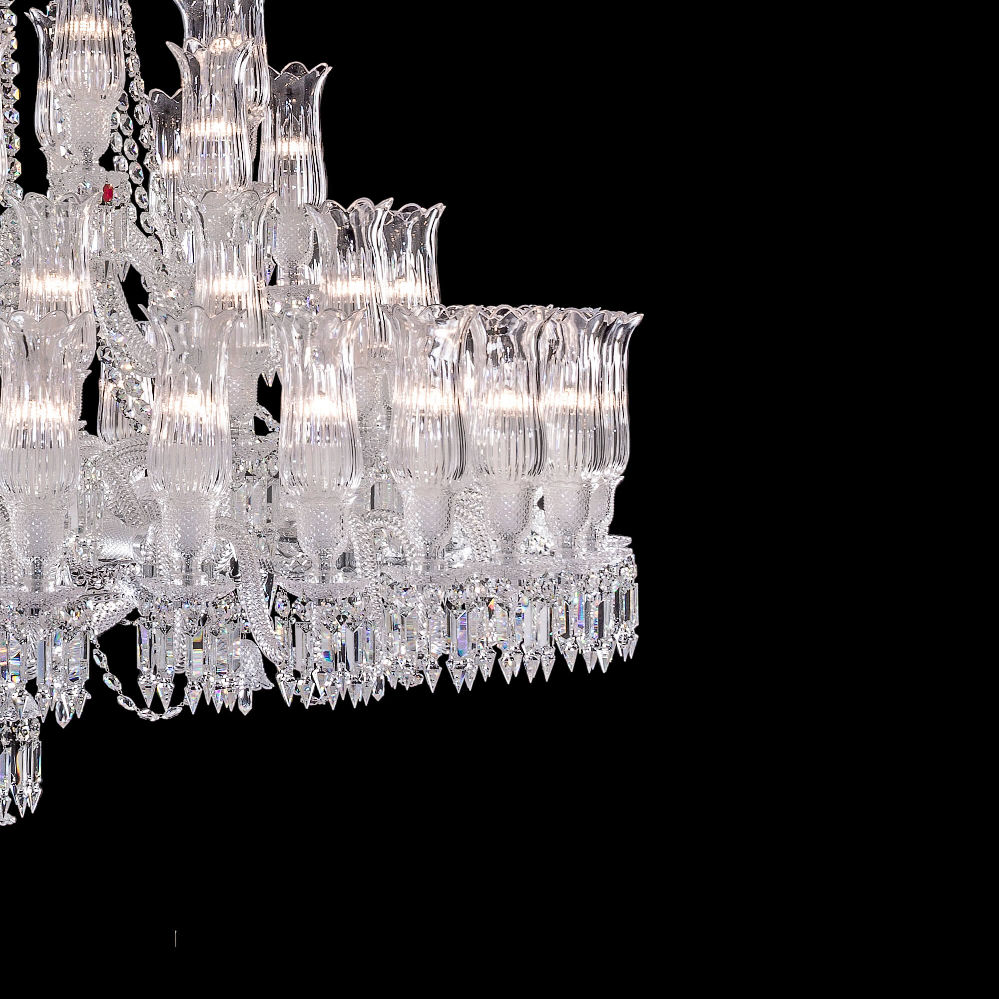 Crysara Large Entrance Crystal Chandelier