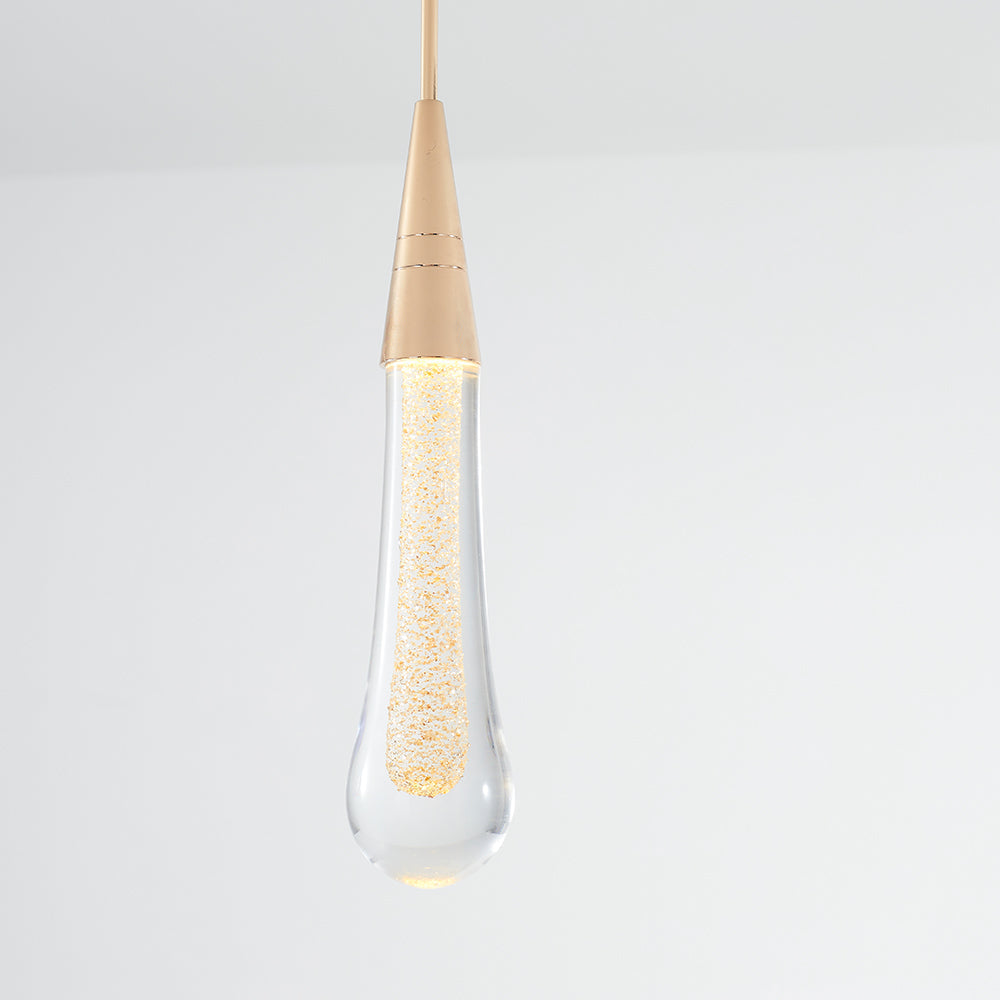 Valentina Teardrop Pendant Light Crystal Metal Bedroom
