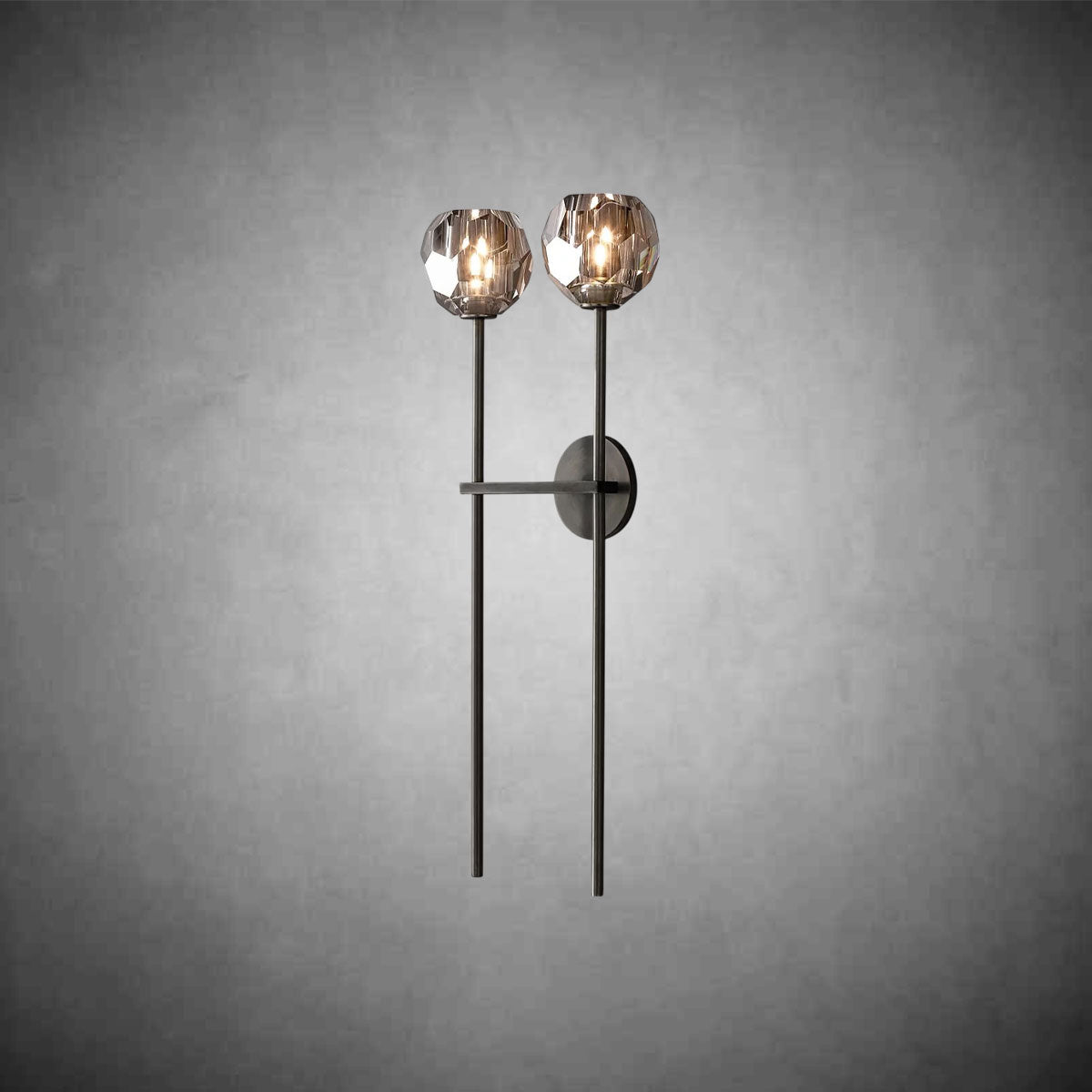 Bolura De Cristal Glass Grand Double Sconce