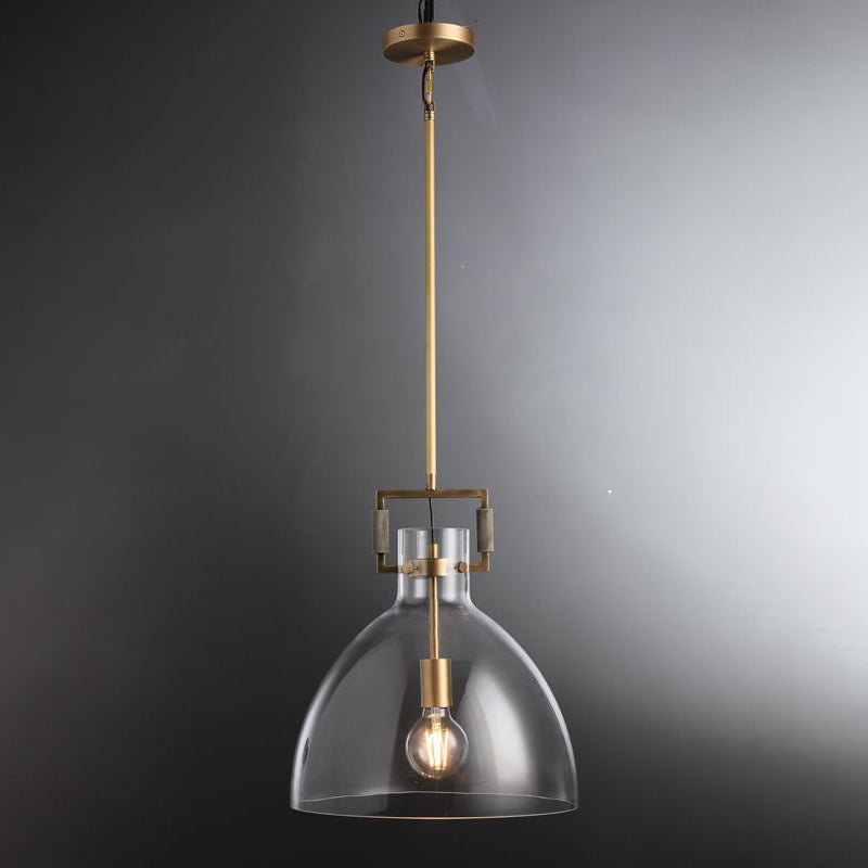 MechFriction K9 Glass Cloche Pendant Light 10"/14"/18"