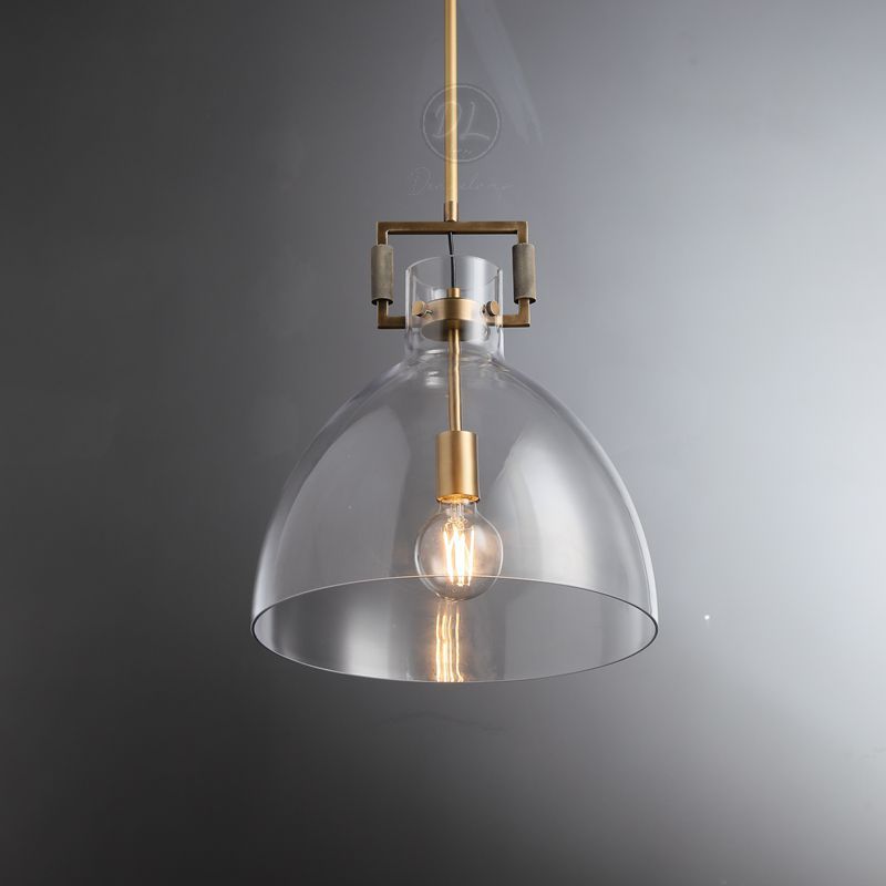 MechFriction K9 Glass Cloche Pendant Light 10"/14"/18"