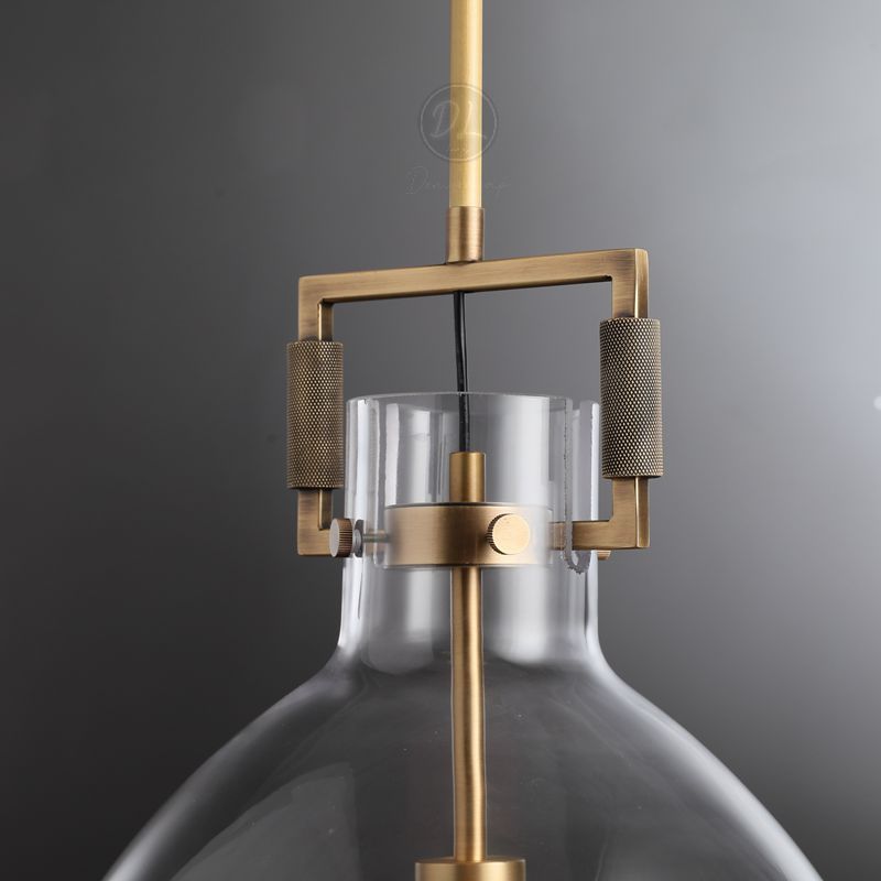 MechFriction K9 Glass Cloche Pendant Light 10"/14"/18"