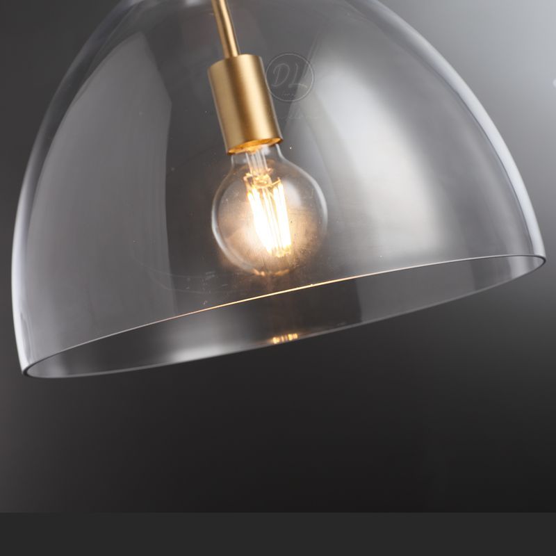 MechFriction K9 Glass Cloche Pendant Light 10"/14"/18"