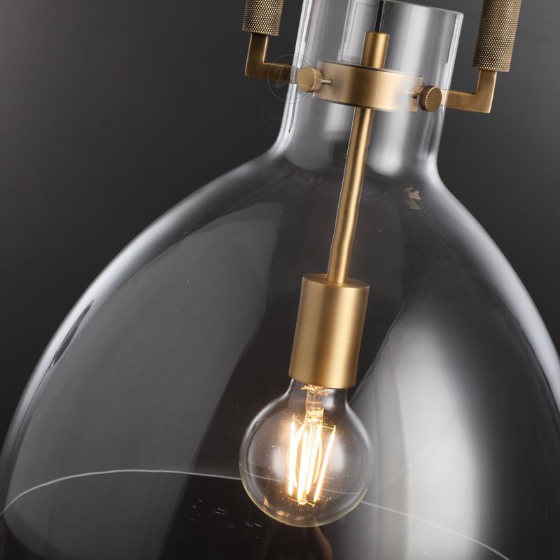 MechFriction K9 Glass Cloche Pendant Light 10"/14"/18"