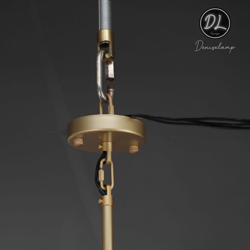 Horizon- Vintage glamorous metallic Filament Round Chandelier 26" 38"/ 50"/ 63"/ 73"