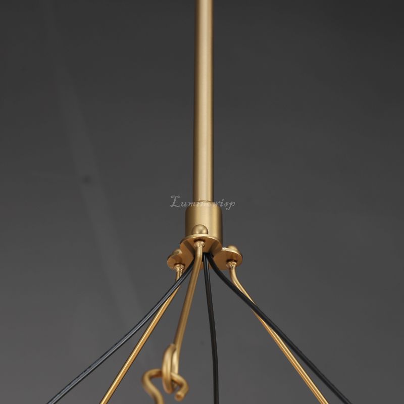 Horizon- Vintage glamorous metallic Filament Round Chandelier 26" 38"/ 50"/ 63"/ 73"