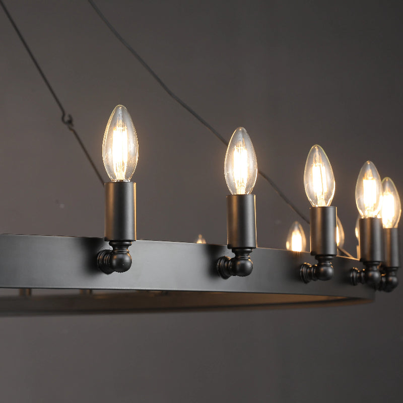 Horizon- Vintage glamorous metallic Filament Round Chandelier 26" 38"/ 50"/ 63"/ 73"