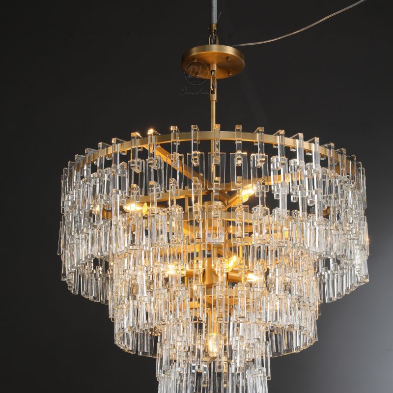 Nocturnal 3/4-Tier Round Chandelier 49"/ 3-Tier 37"